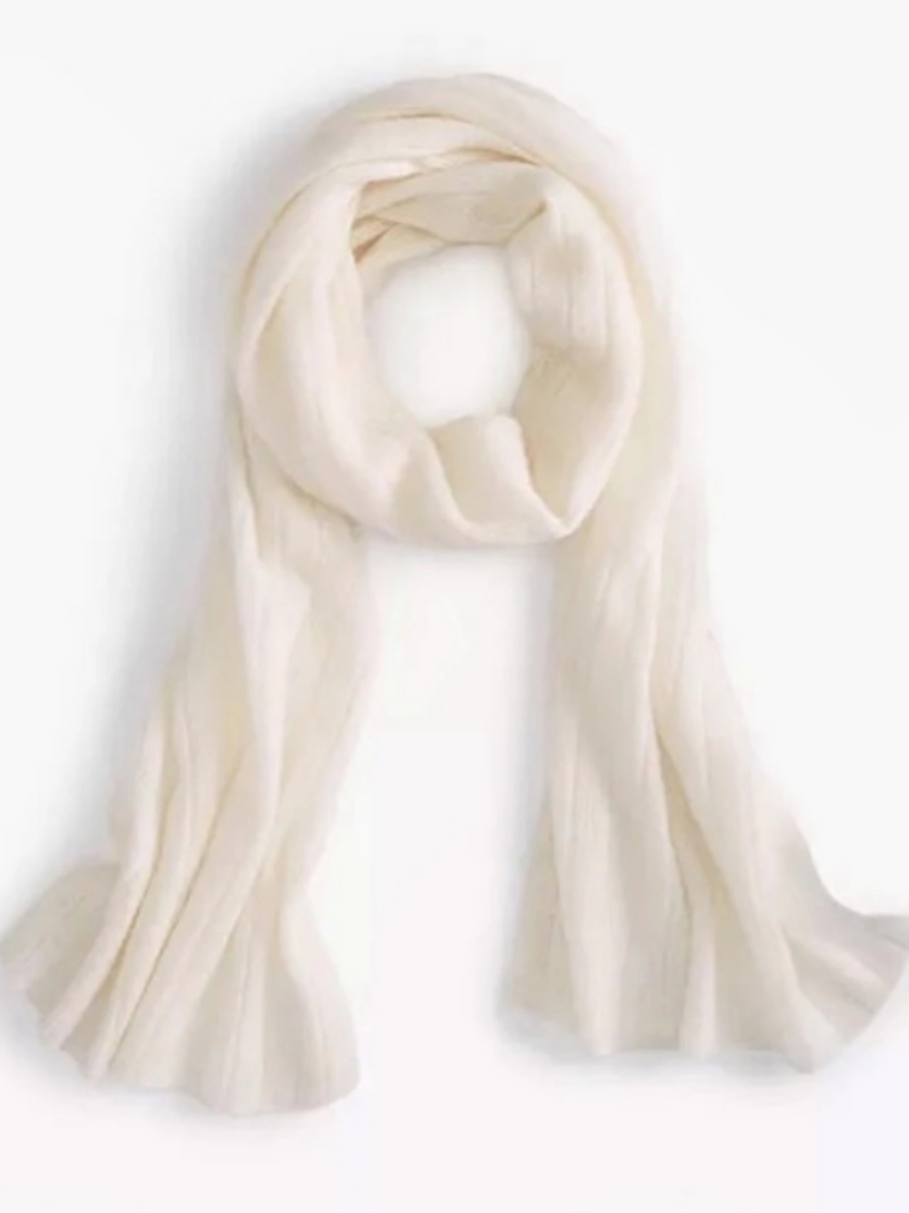 Charter Club
Ribbed 100% Cashmere Scarf In Vanilla Ice